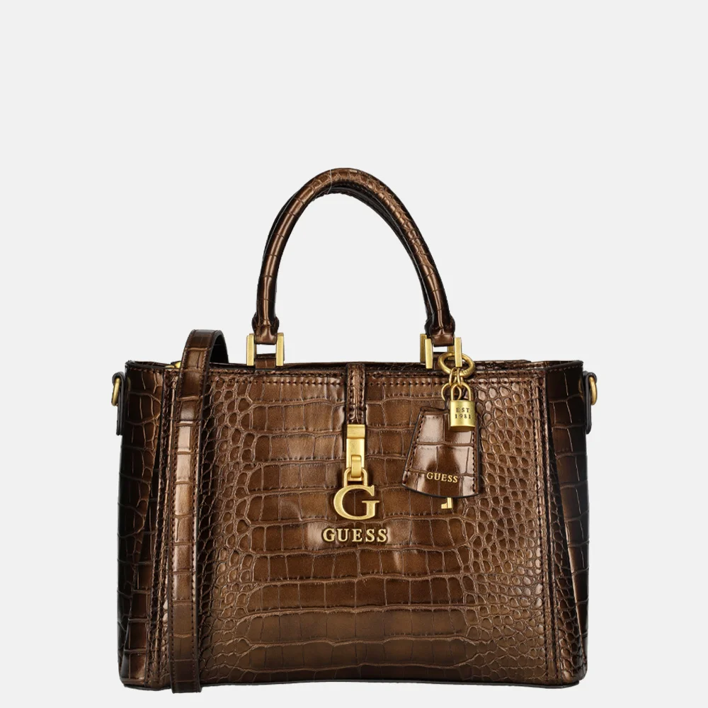 Guess James handtas girlfriend satchel bronze 019307 Brons